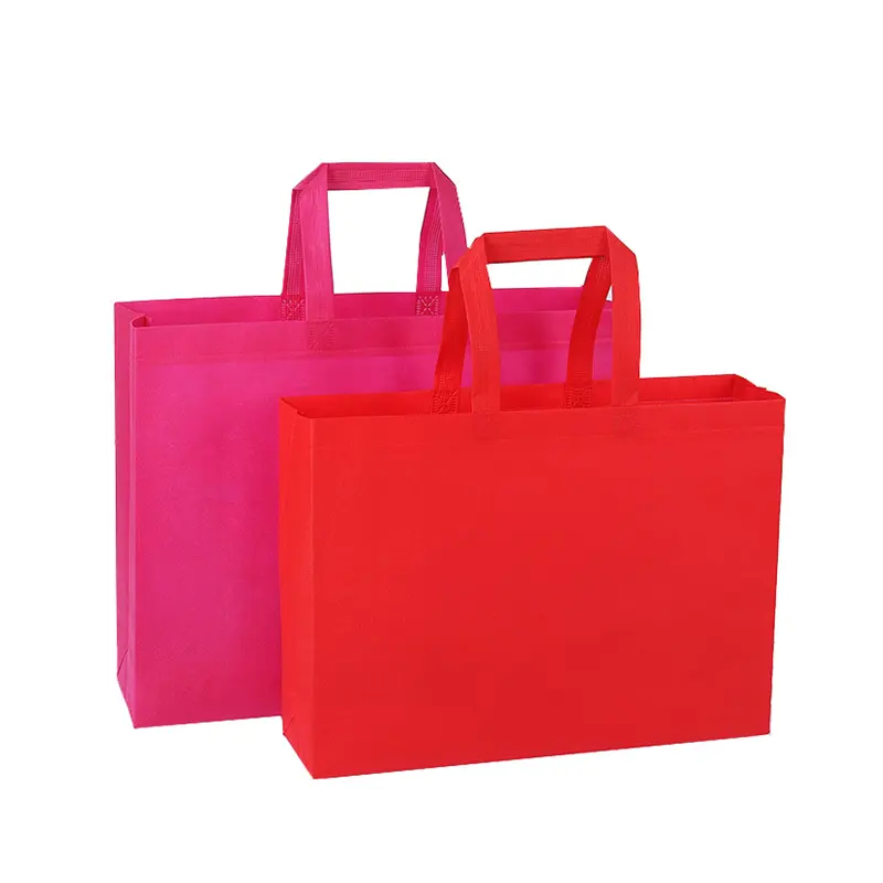 Fashionable Durable Eco-friendly Tote Bags Non Woven Shopping Bag Handle