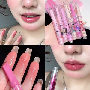 Lápiz Labial Espejo, Lápiz Labial de Gelatina con Forma de Corazón, Barra de Maquillaje, Brillo Labial Hidratante, Cosméticos Coreanos de Belleza, Bálsamo Labial Brillante - Product Image 3