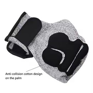 Adecuado para trabajos de corte Industrial Guantes resistentes a cortes HPPE multiusos Diseño de <span class=keywords><strong>velcro</strong></span> de muñeca Guantes resistentes a Cortes - Product Image 5