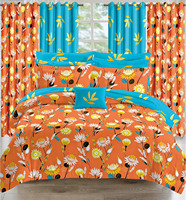 Ensemble de literie d'hôtel 6 pièces en polyester 100% avec motifs floraux/géométriques/planternes 3D pour lit Queen/King, housse de couette, couvre-lit, drap de lit