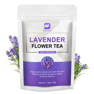 Eigenmarke 50 g Spannungs-Relax-Lavender-Tee natürlicher Kraut-Blumenttee gewürzter Tee für den Schlaf