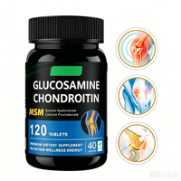 Comprimés de Glucosamine, Chondroïtine, MSM, Calcium et Collagène à Marque Blanche OEM – Complément de Soutien Articulaire et Osseux – 1500mg Glucosamine, 800mg MSM