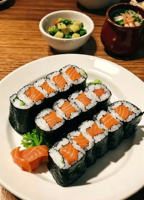 Feuilles d'algues Nori pour Sushi Grillé en Rouleau, 50 Pièces, Qualité Alimentaire, Sachet Refermable, Fournitures pour Sushi et Onigiri Faits Maison
