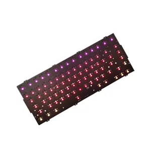 Gerber File Maker USB Typ C RGB Hot Swap Qmk Über 60% 65% 75% 80% 100% Gaming Wired Mechanical Keyboard PCB SMT