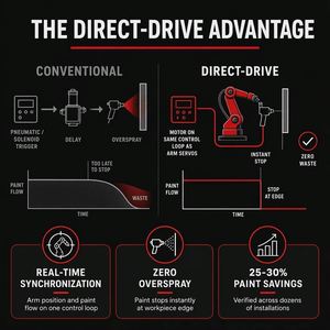 Robot de Pintura Inteligente de 6 Ejes sin Programación, Brazo Robótico con Carga Útil de 20 kg, Protección IP54 para Piezas Automotrices, Muebles Metálicos - Product Image 4