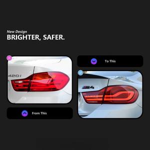 Luces Traseras LED para <span class=keywords><strong>BMW</strong></span> F32 Lci, <span class=keywords><strong>Serie</strong></span> 4, 2013-2018, Luz Trasera M4 F36 425i 430i, Luz de Freno Trasera, Señal Dinámica Animada - Product Image 2