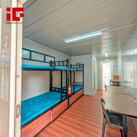 Casa Contenedor Móvil Desmontable con Estructura de Acero de 20 pies/40 pies, Instalación Rápida, Casas Prefabricadas Modulares, Mini Casa Prefabricada