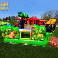 Castillo Inflable WODI de Grado Comercial, 0.55mm PVC, Diseño Nuevo, para Niños y Adultos, Resistente, para Alquiler
