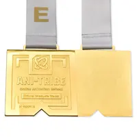 Medaglie di premi in oro opaco in metallo con stampo oem odm oem personalizzato