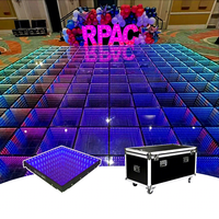 Nouvelle piste de danse LED DMX magnétique à effet miroir infini 3D 2026 pour décorations de mariage, bar, fête d'anniversaire, éclairage de scène