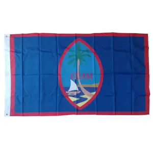 Stock high quality 100%polyester 3*5ft The Territory of Guam FLAG