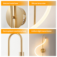 Lámpara de Pared Nórdica LED para Iluminación de Pasillos, Luz de Noche, Iluminación de Fondo de Pasillo, Juego de Iluminación para Baño
