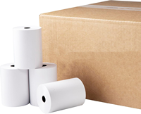 Rollos de Papel Térmico de Grado Comercial 57x40-80x80mm, Capa Única, para Recibos de Lotería, Tickets POS, Cajas Registradoras