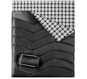 <span class=keywords><strong>Sac</strong></span> <span class=keywords><strong>de</strong></span> <span class=keywords><strong>couchage</strong></span> double extra large en flanelle personnalisé E-RIKE pour couple, <span class=keywords><strong>sac</strong></span> <span class=keywords><strong>de</strong></span> <span class=keywords><strong>couchage</strong></span> double à compression pour le camping avec <span class=keywords><strong>2</strong></span> oreillers - Product Image 1