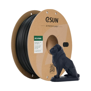 <span class=keywords><strong>ESUN</strong></span>-Filament PLA noir mat de 1.75mm extrudé moulé pour imprimante 3D, 1kg, pour toutes imprimantes 3D, papier - Product Image 1