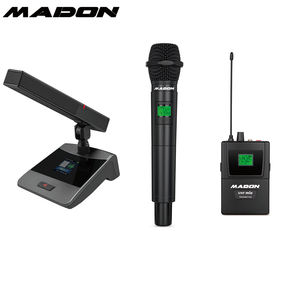 Madon Professional MIC UW-209 series ขนาดเล็ก TFT หนึ่งลากสองโมดูลไมโครโฟนไร้สายพร้อม OK-DPA1 OK-2H ไมโครโฟนมือถือ - Product Image 5