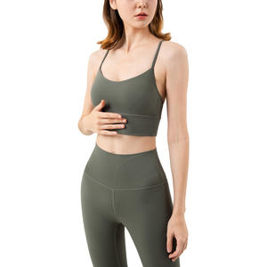 Sujetador deportivo de verano para mujer, ropa de Yoga desnuda Sexy, chaleco con hermosa espalda acolchada y transpirable para Pilates y Fitness - Product Image 1