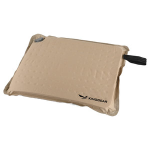 KingGear Coussin de siège portable avec logo personnalisé Coussin de chaise en mousse à mémoire de forme Coussin de siège gonflable pour stade, camping, randonnée - Product Image 2