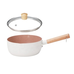 Accessori da cucina colorati a induzione pentole in alluminio pentola per cucinare pentole latte <span class=keywords><strong>Granita</strong></span> pentole con coperchio in vetro - Product Image 5