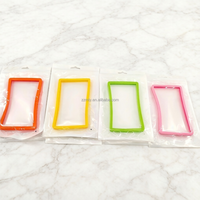 MILAIYOU Porte-cartes de crédit et passeport minimaliste en silicone personnalisable avec blocage RFID, impression par transfert thermique/sérigraphie/laser