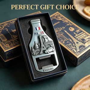 The New Hot Fashion Fridge Magnet Bottle Opener Wholesale 3D <b>Retro</b> Gift <b>Decoration</b> paris Souvenir Fridge Magnets - Product Image 2