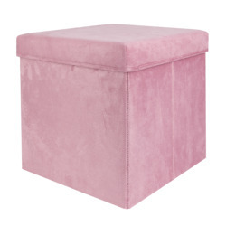 Boîte de rangement pliable design breveté, pouf de rangement robuste pour dortoir, salon et chambre à coucher - Product Image 5