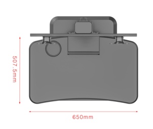 Supports V-mount ergonomiques autoportants réglables pour deux moniteurs avec porte-gobelet, inclinaison à 90°, 5 kg par écran, <span class=keywords><strong>VESA</strong></span> 75x75/100x100, en stock - Product Image 4