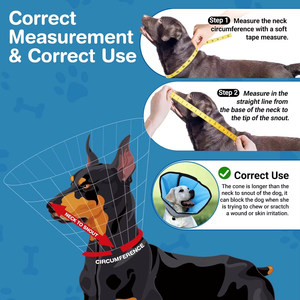 Nibao Op Maat Gemaakte Elizabethan Halsband Beschermende Anti-Lik Beschermende Hondenherstelhalsband - Product Image 2
