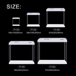 ベタ塩水水族館タートルフィッシュナノタンクガラス水槽用スクエア屋内ティラピア金魚タンク - Product Image 5