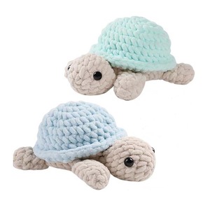 Giocattolo Tartaruga <span class=keywords><strong>Amigurumi</strong></span> Personalizzato con Logo Gratuito, Tartaruga Imbottita all'Uncinetto, Piccola Tartaruga Cartone Animato, Animale Marino in Peluche, Tessuto di Cotone - Product Image 4