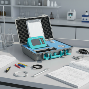 Jauge électronique de mesure de la largeur des fissures dans le béton, haute précision, batterie au lithium, dispositifs de surveillance conformes à la norme ASTM, alimentation 220V FKY - Product Image 1