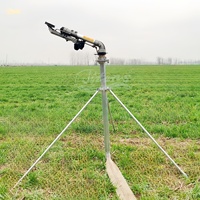 Aspersor de Largo Alcance Titans 360 con Transmisión de Engranajes para Uso Agrícola, Pistola de Riego de 120 m para Riego de Campos de Cultivo y Jardines
