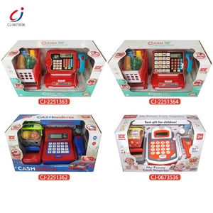 Chengji <span class=keywords><strong>เครื่อง</strong></span>คิดเงินของเล่นจำลองการช้อปปิ้งซูเปอร์มาร์เก็ตเพื่อการศึกษาอาหารเครื่องคิดเงินของเล่น - Product Image 5