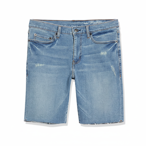 Pakistan OEM Fitted 100% Cotton Solid Eco-Friendly Denim <b>Shorts</b> for <b>Men</b> <b>Tailored</b> for Street Style Summer Comfort and Gymwear - Product Image 1