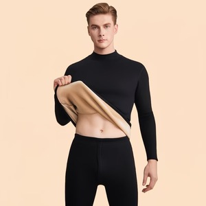 Set di Intimo Termico Invernale da <span class=keywords><strong>Uomo</strong></span> in Due Pezzi, Maniche Lunghe, Caldo e Spesso, Adatto per Climi Freddi - Product Image 1