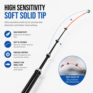 <span class=keywords><strong>Canne</strong></span> à pêche télescopique portable en fibre de verre à action rapide, pointe souple, longueur fermée 46 cm, 1,5 m-3,0 m, pour eau salée et eau douce, <span class=keywords><strong>canne</strong></span> de surf - Product Image 3