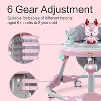 Marche-bébé pliable pour apprendre à marcher, jouet populaire pour bébés avec roues pliables faciles à utiliser et fonctionnalités interchangeables