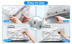 Sacs de compression sous vide transparents en nylon PE Sanyuan, pliables, pour la chambre à coucher, pour les vêtements, pratiques pour les voyages, <span class=keywords><strong>avec</strong></span> pompe électrique - Product Image 5