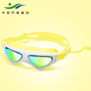 Swimming Goggles For Children <b>Large</b> <b>Frame</b> Anti Fog Waterproof PC Lens Blue Color - Product Image 3