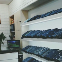 Lydia-tissu Denim pur 100% coton, Textiles et robes en jersey, vente en gros