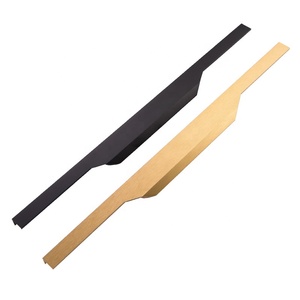 Puxador para armário escondido preto fosco, alça para dedo, armário, para cozinha, gaveta, borda para dedo, tab h