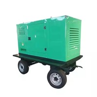 Groupe électrogène portable pour chantiers de construction 380V 30kW 50kW 60kW 80kW 100kW Vente directe usine Remorque haute vitesse