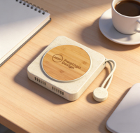 Eco-friendly Plastic BT USB Speaker Retro Vinyl Record Style Magnetic Fridge Speaker Sustainable Tech Gift Custom Logo