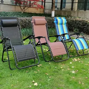 เก้าอี้เลานจ์พับได้น้ำหนักเบาใช้กลางแจ้งตั้งแคมป์ชายหาดในสวน - Product Image 4