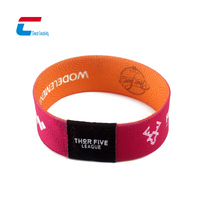 Bracelet NFC en tissu élastique personnalisé 13,56 MHz NTAG213 215 216, bracelet RFID tissé pour événements et festivals