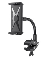 Support de tapis roulant universel à dégagement rapide pour vélo/col de cygne bras Long avec support de pince Flexible pour téléphone et tablette