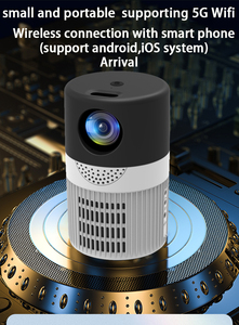 New Yt400 Home HD Chiếu Với 5G Wifi Hỗ Trợ Android IOS Giành Chiến Thắng Cho Xiaomi Iphone Huawei Mini Xách Tay Điện Thoại Di Động Máy Chiếu - Product Image 3