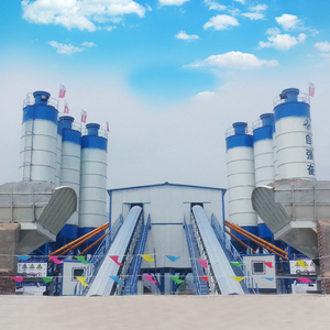 Nueva Planta de Cemento Seco para Pequeñas Construcciones, Mezcladora de Concreto Prefabricado, Bomba PLC HZS90, Línea de Producción de Concreto Premezclado Eléctrica con Motor - Product Image 1