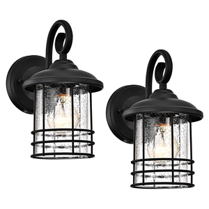 Applique murale extérieure LED en alliage d'aluminium étanche 110-240V, lumière de jardin à montage en surface, blanc chaud 3500K, garantie 10 ans, verre trempé - Product Image 1