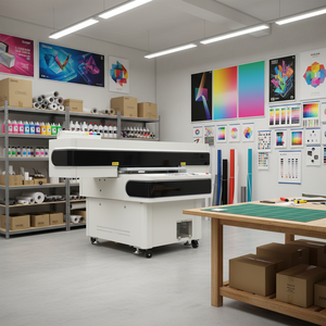 Imprimante jet d'encre UV grand format neuve avec technologie d'impression de pointe pour applications professionnelles en mode plat 9060, imprimante UV LED - Product Image 1